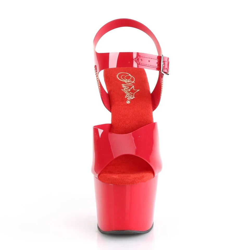 Pleaser - Adore 708N Red Platform Stilettos with 7 inch Heel | UK 2-11 Pleaser - For Me To Love