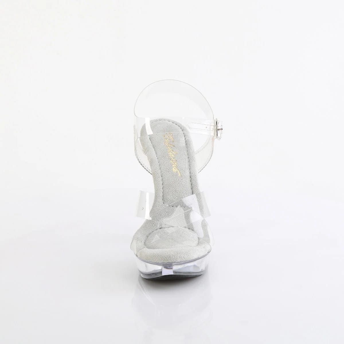 Pleaser Fabulicious - Cocktail 507 Clear Criss Cross Detail Platform Stiletto with 5 inch Heel | UK 2-11 Pleaser - For Me To Love