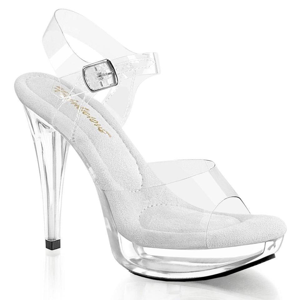 Pleaser Fabulicious - Cocktail 508 Clear Platform Stiletto with 5 inch Heel | UK 2-11 Pleaser - For Me To Love