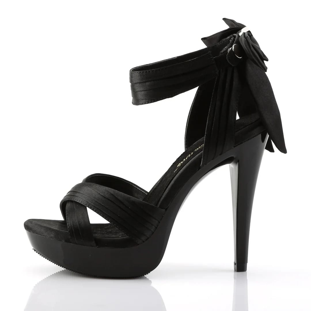 Pleaser - Fabulicious Cocktail 568 Black Platform Heels with Bow Detail | UK 2-11 Pleaser - For Me To Love