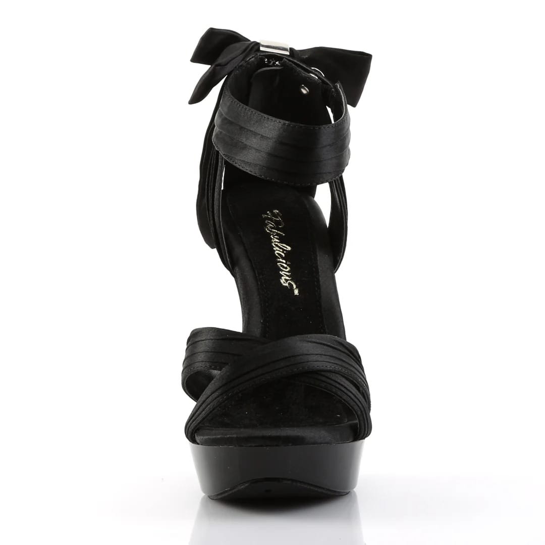 Pleaser - Fabulicious Cocktail 568 Black Platform Heels with Bow Detail | UK 2-11 Pleaser - For Me To Love