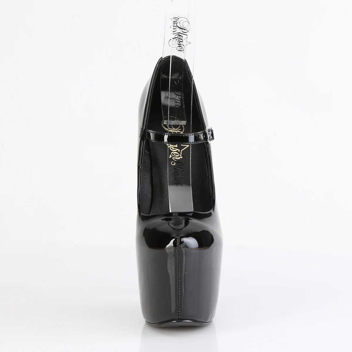 Pleaser - Jubilant 28 Black Patent Mary Jane Pumps with 7 inch Heel | UK 2-11 Pleaser - For Me To Love