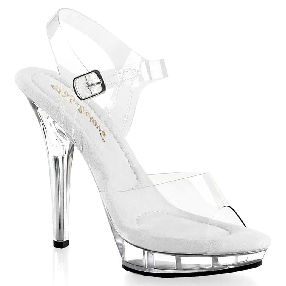Pleaser - Lip 109 Clear Platform Stiletto with 5 inch Heel | UK 2-11 Pleaser - For Me To Love