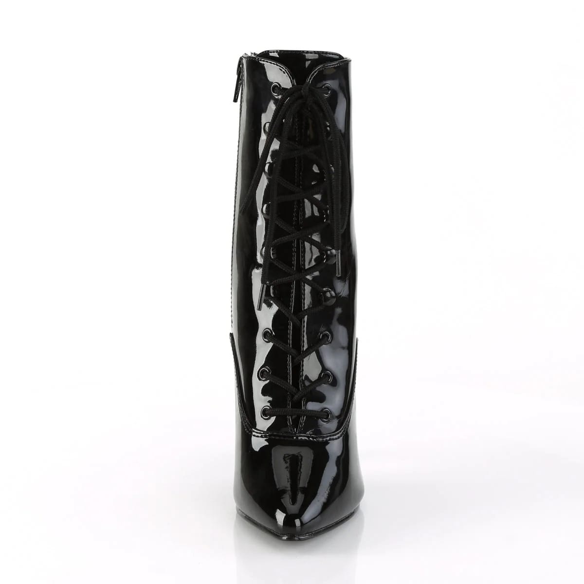 Pleaser - Seduce 1020 Black Patent Single Sole Ankle Boots with 5" Heel | UK 3-13 Pleaser - For Me To Love