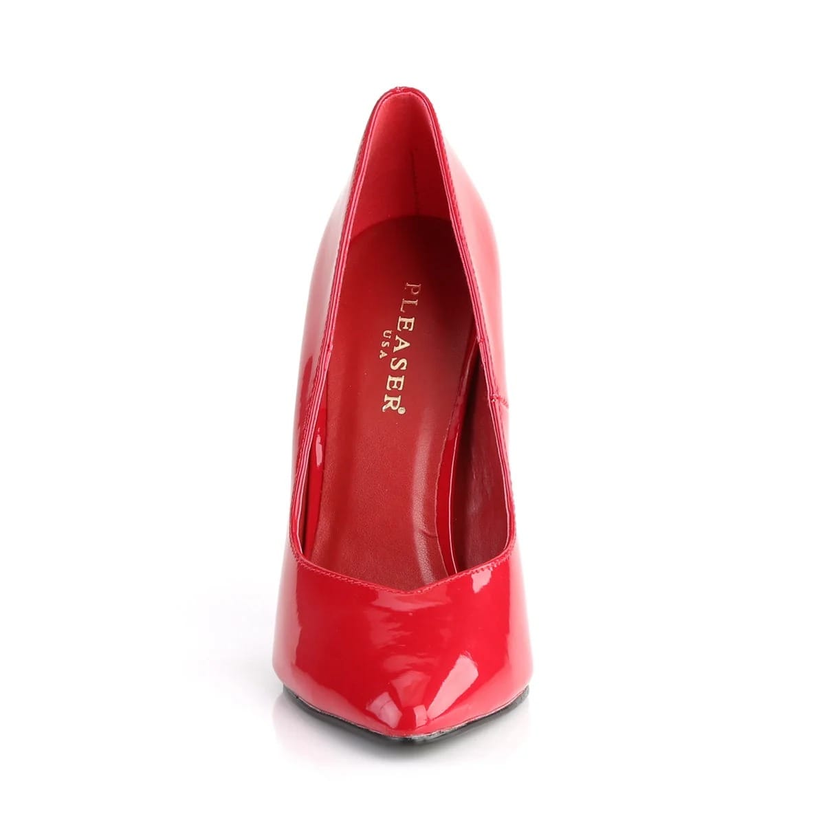 Pleaser - Seduce 420V Red Classic Pointed Toe Court Shoe with 5 inch Heel | UK 2-13 Pleaser - For Me To Love