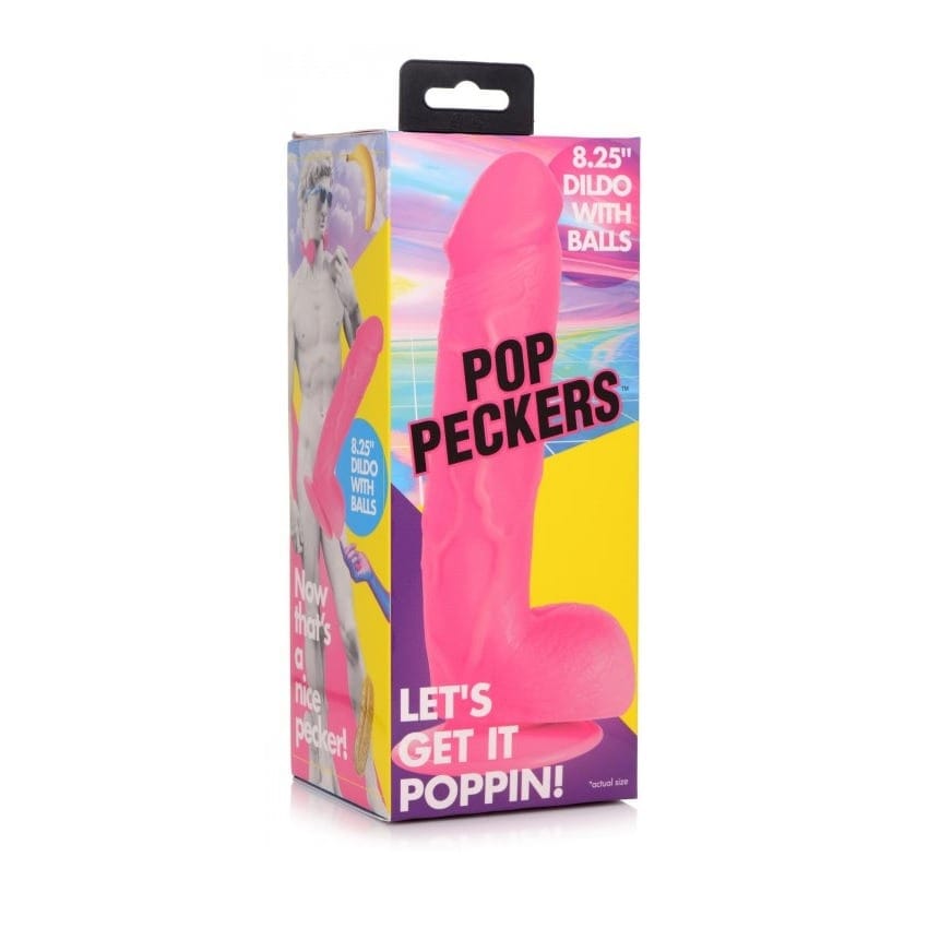 Pop Peckers - Suction Cup Dildo With Balls | 8.25 inches Pop Peckers - For Me To Love