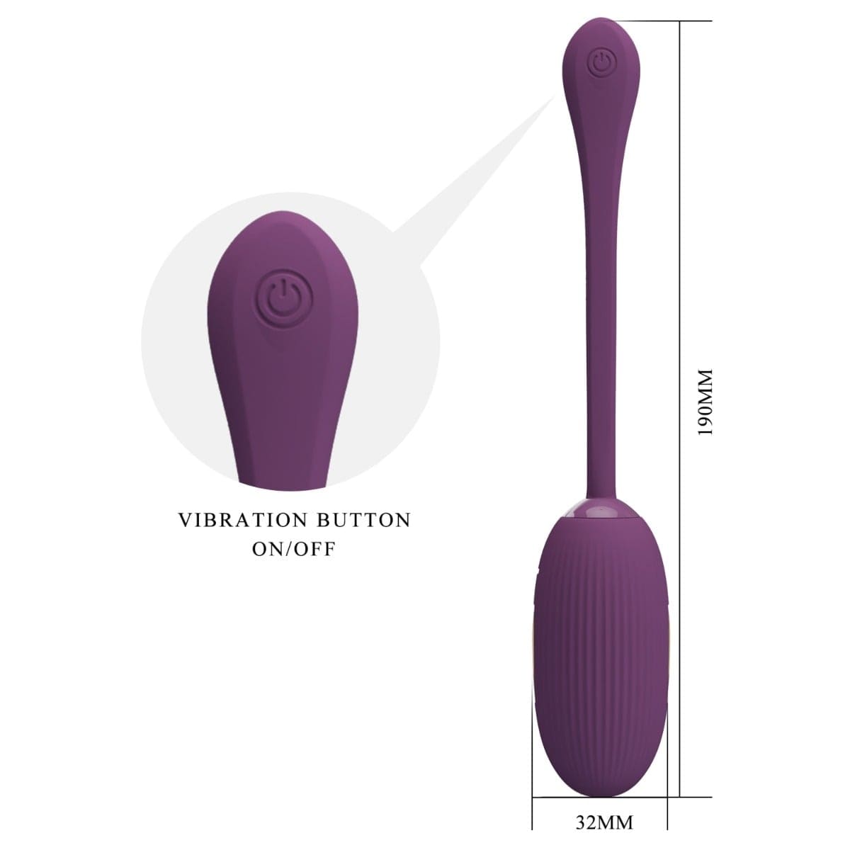 Pretty Love - Doreen Love Egg Vibrator with Stimulating Electro Shock Function | App Controlled Pretty Love - For Me To Love