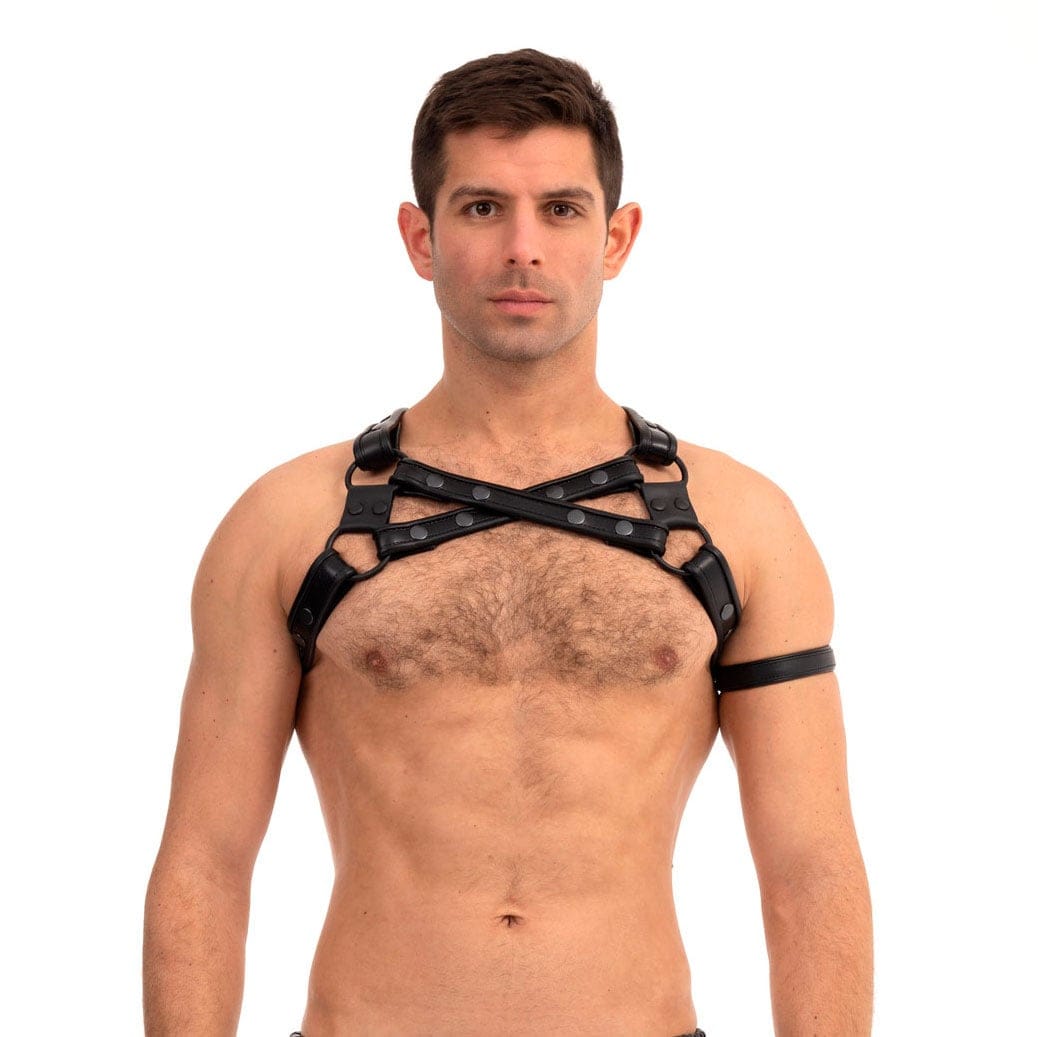Prowler RED - Adjustable Cross Body Harness Black | Sizes S/M L/XL Prowler Red - For Me To Love