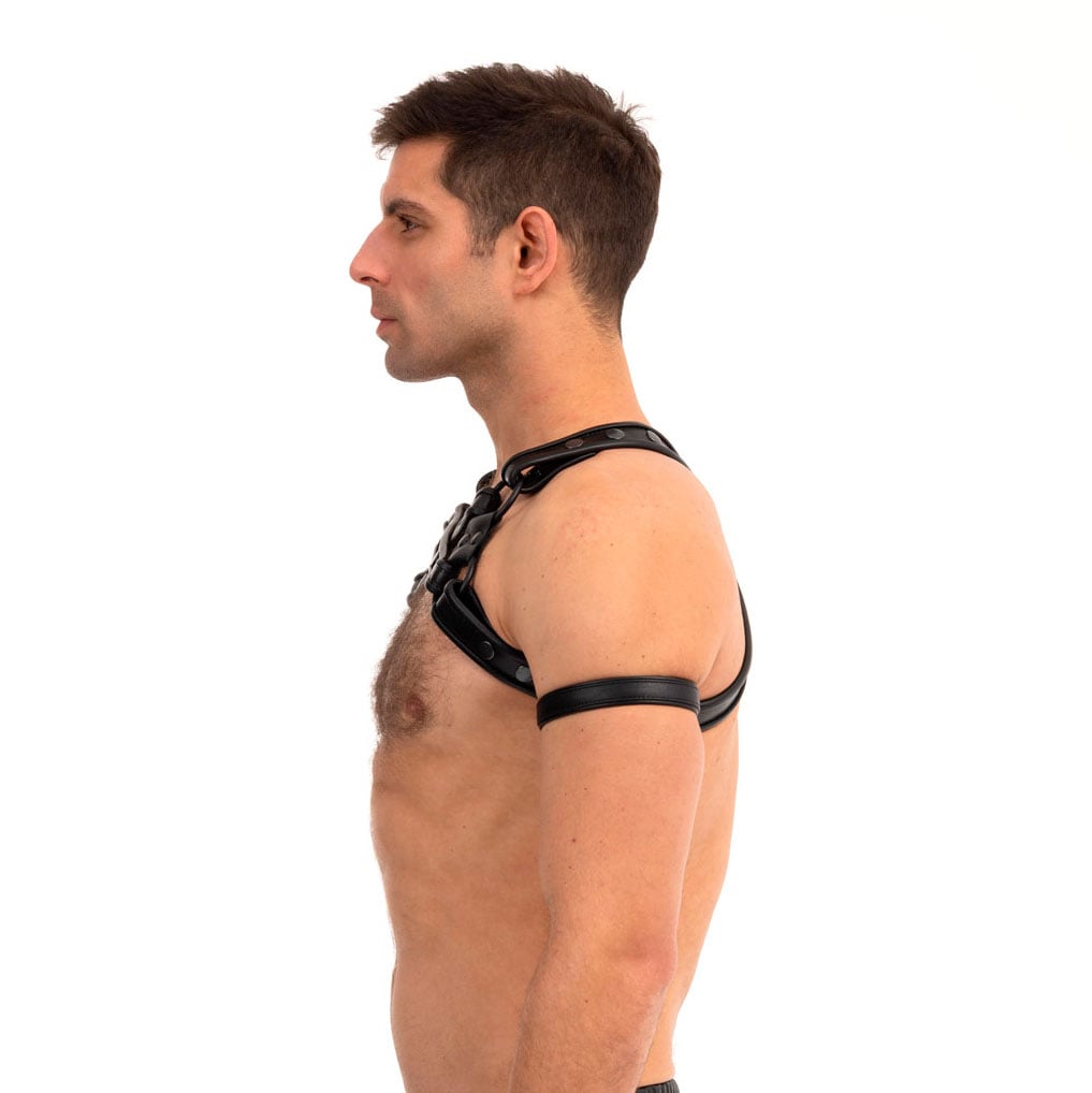 Prowler RED - Adjustable Cross Body Harness Black | Sizes S/M L/XL Prowler Red - For Me To Love