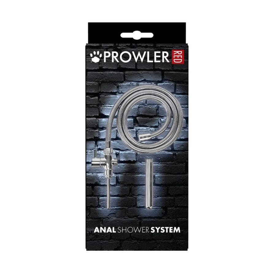 Prowler RED - Anal Shower Douche System | includes 2 Interchangeable Nozzles Prowler Red - For Me To Love