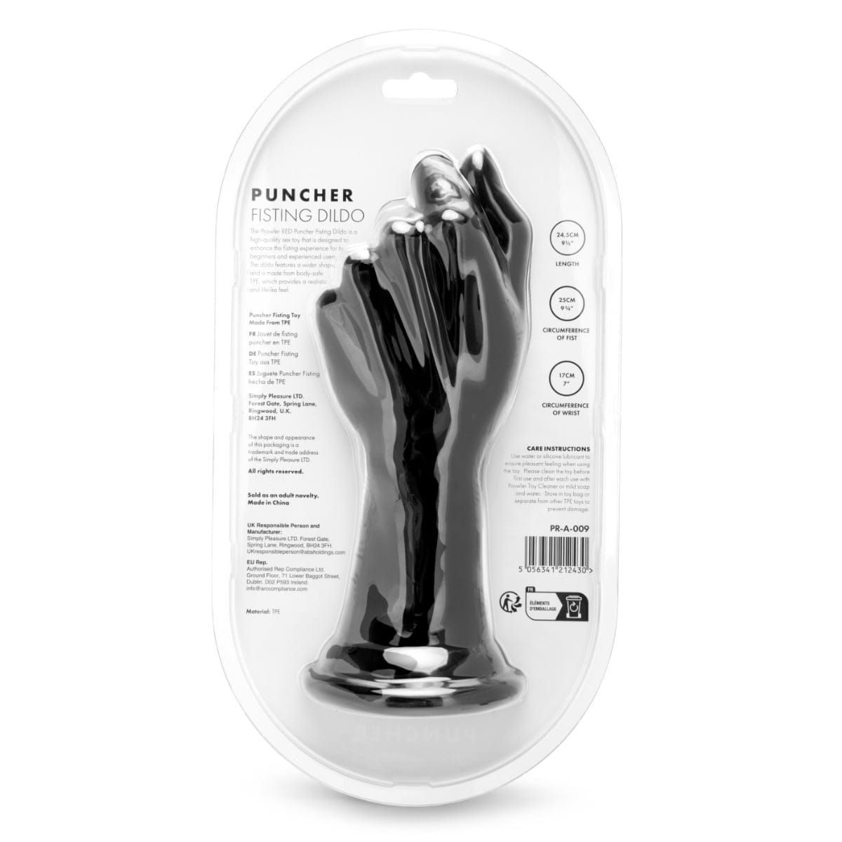 Prowler RED - Puncher Fisting Dildo with Suction Cup Base | 9.5 inches Prowler Red - For Me To Love