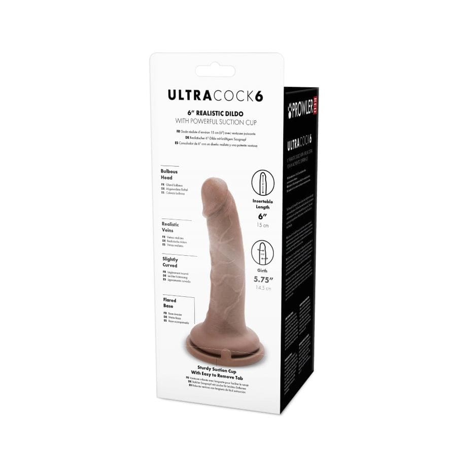 Prowler Red - Ultra Cock Caramel Dildo with Suction Cup Base | 6 inches Prowler Red - For Me To Love