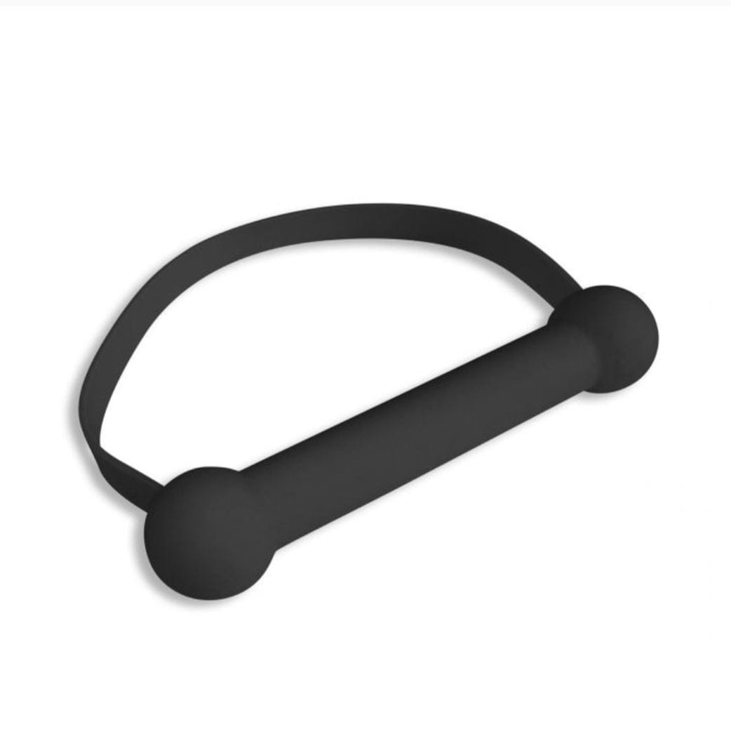 Quickie Quickie Gag Mouth Bit - Black (One Size)