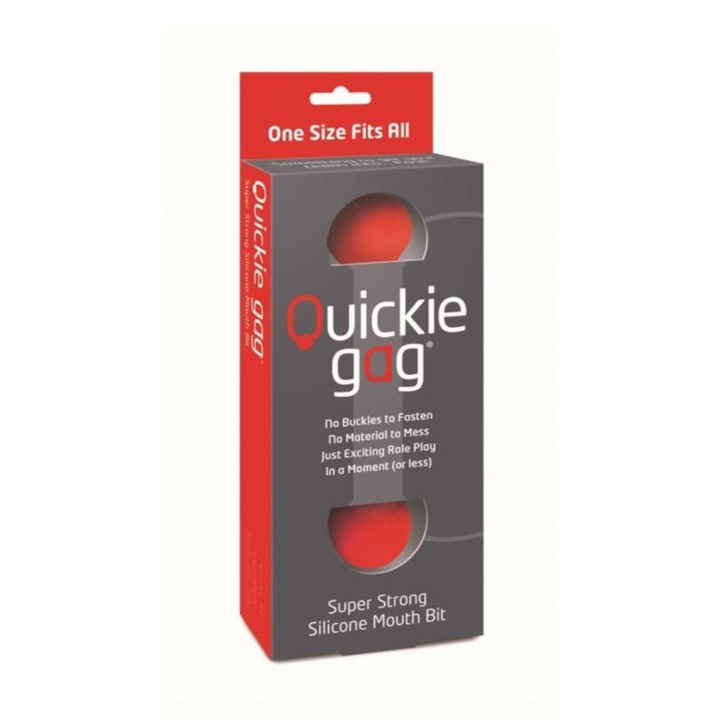Quickie Quickie Gag Mouth Bit - Red (One Size)