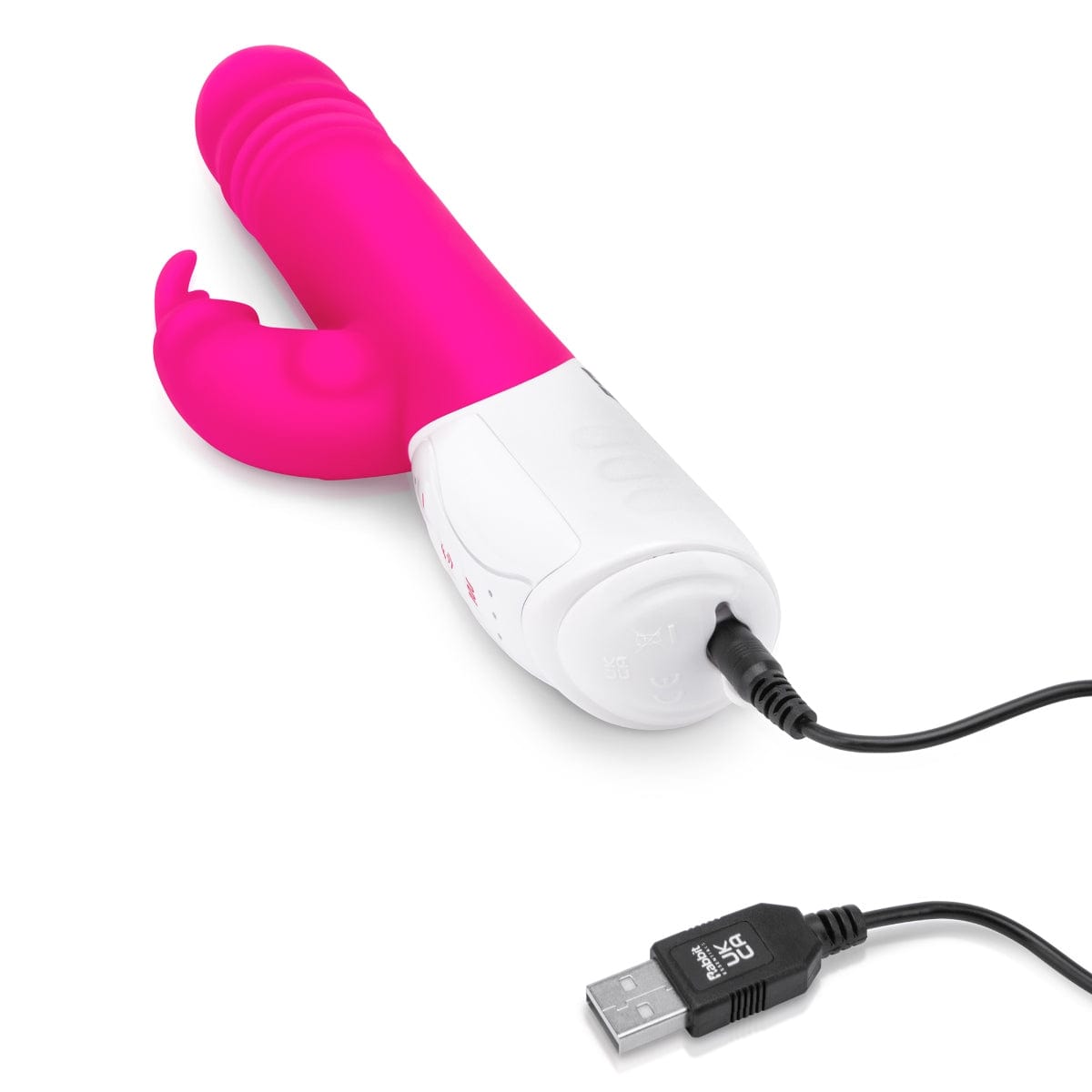 Rabbit Essentials - Rechargeable G Spot Thrusting Rabbit Vibrator | Hot Pink or Purple Rabbit Essentials - For Me To Love