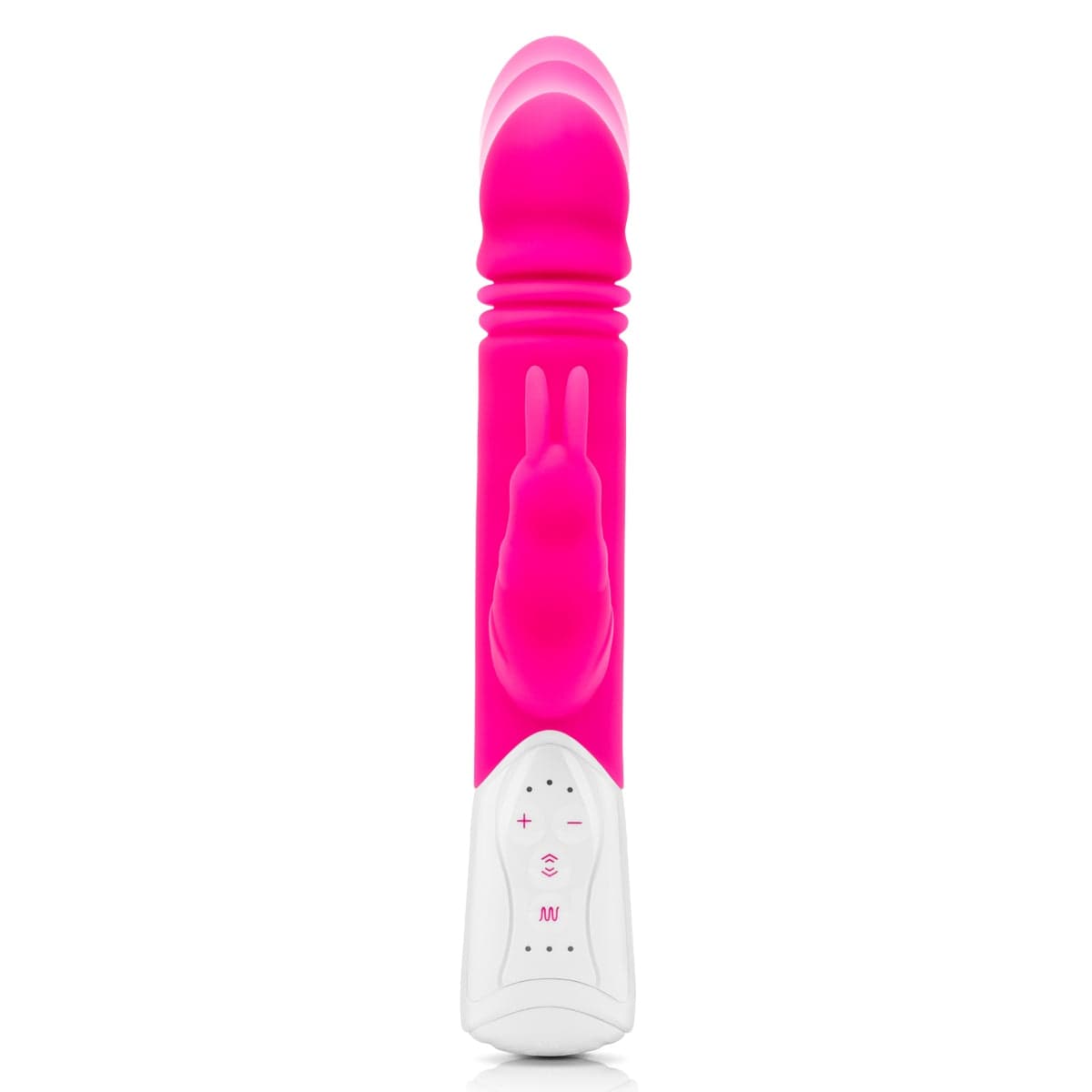 Rabbit Essentials - Rechargeable G Spot Thrusting Rabbit Vibrator | Hot Pink or Purple Rabbit Essentials - For Me To Love