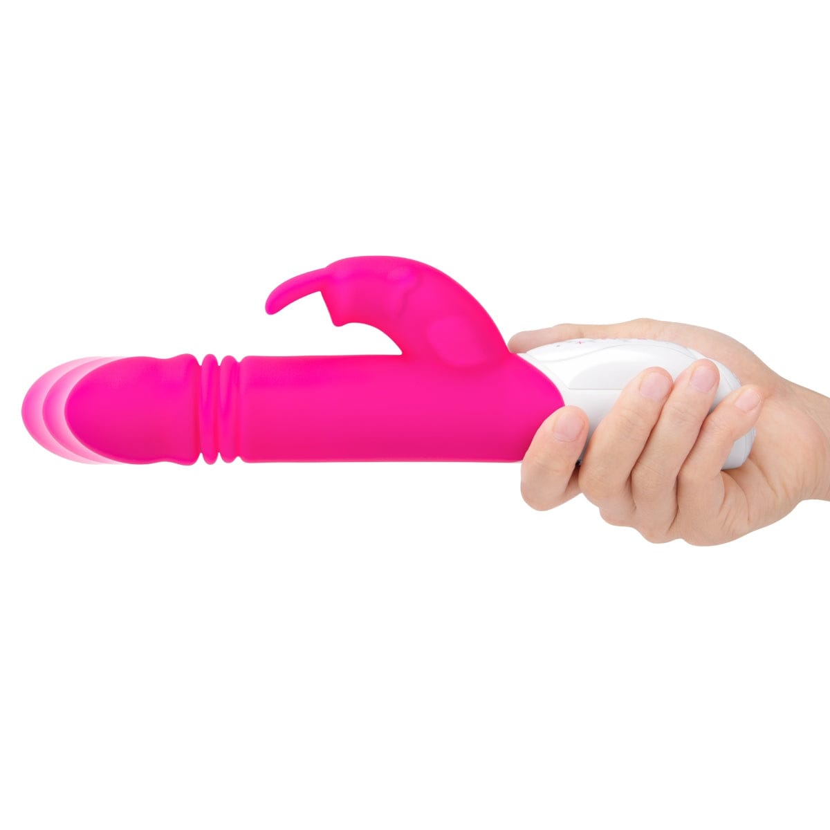 Rabbit Essentials - Rechargeable G Spot Thrusting Rabbit Vibrator | Hot Pink or Purple Rabbit Essentials - For Me To Love