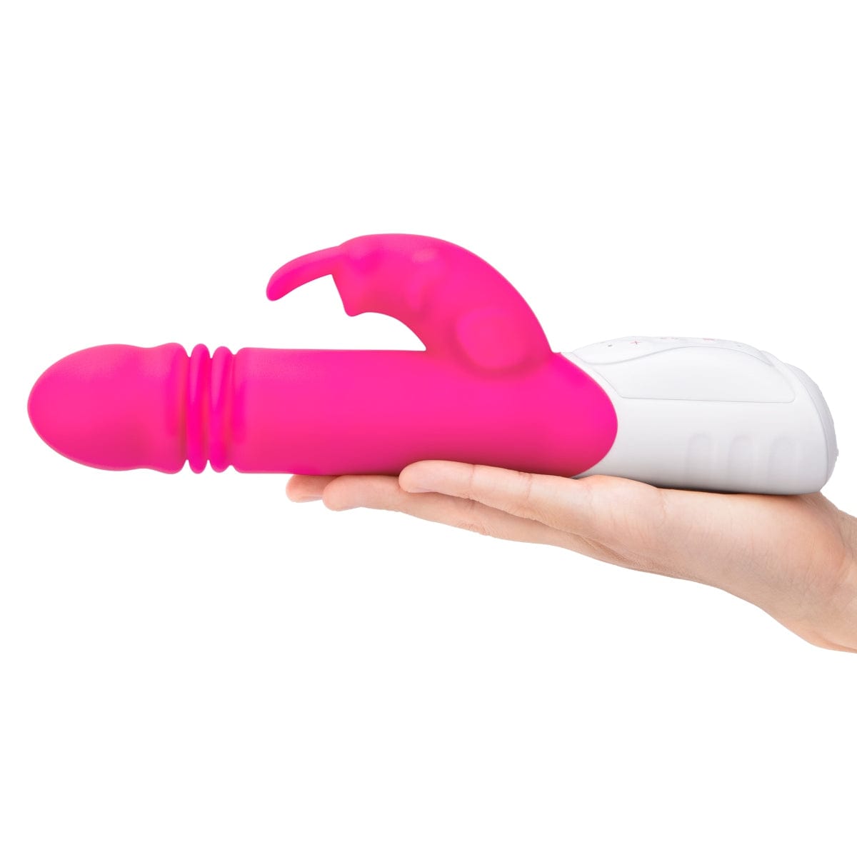 Rabbit Essentials - Rechargeable G Spot Thrusting Rabbit Vibrator | Hot Pink or Purple Rabbit Essentials - For Me To Love