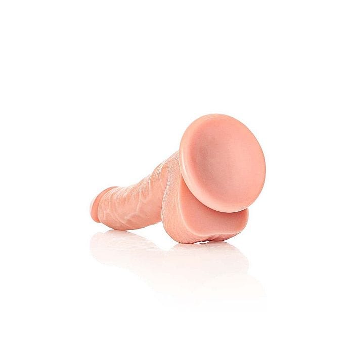 Real Rock - Curved Realistic Dildo & Balls with Suction Cup | 7 inches Real Rock - For Me To Love
