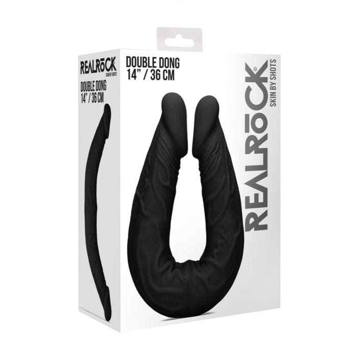 Real Rock Double Dong 14" (Black) Real Rock - For Me To Love