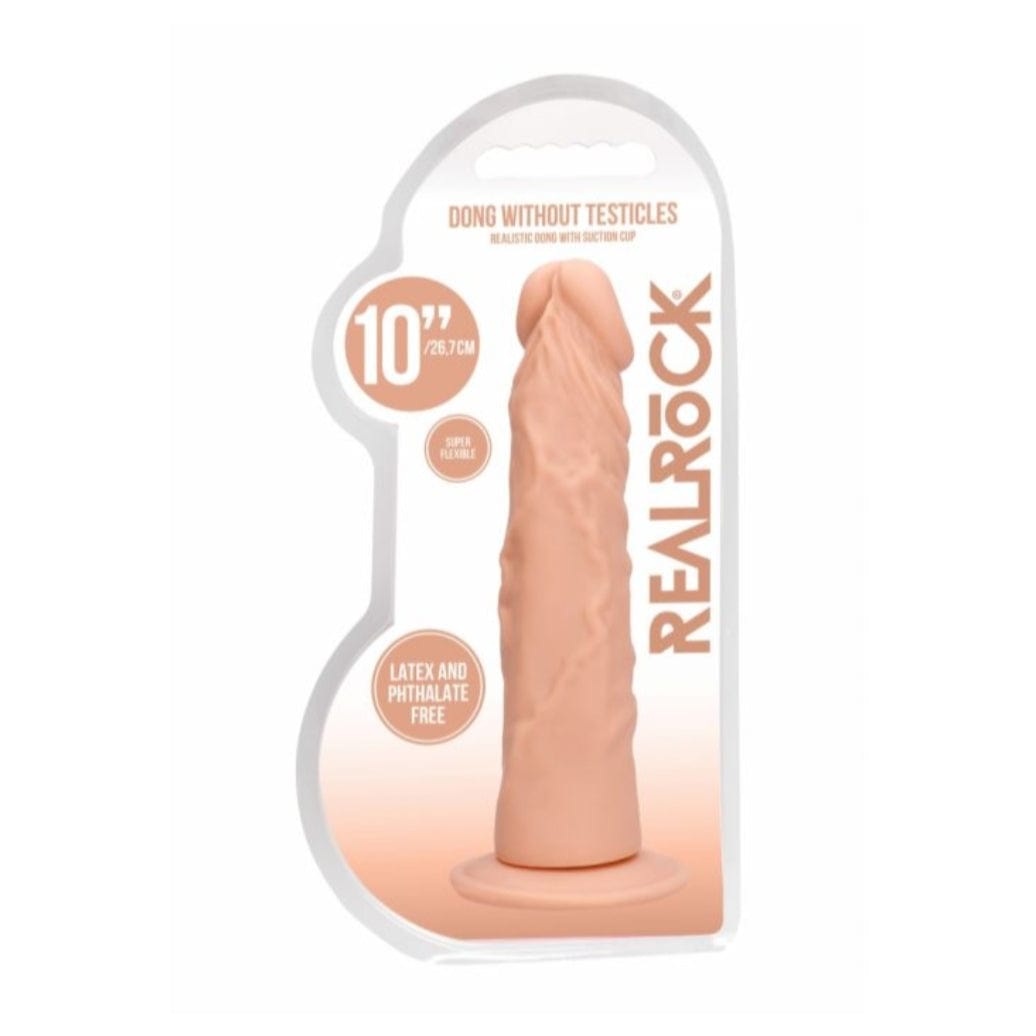 Real Rock REAL ROCK - DONG WITHOUT TESTICLES 10 INCHES - FLESH