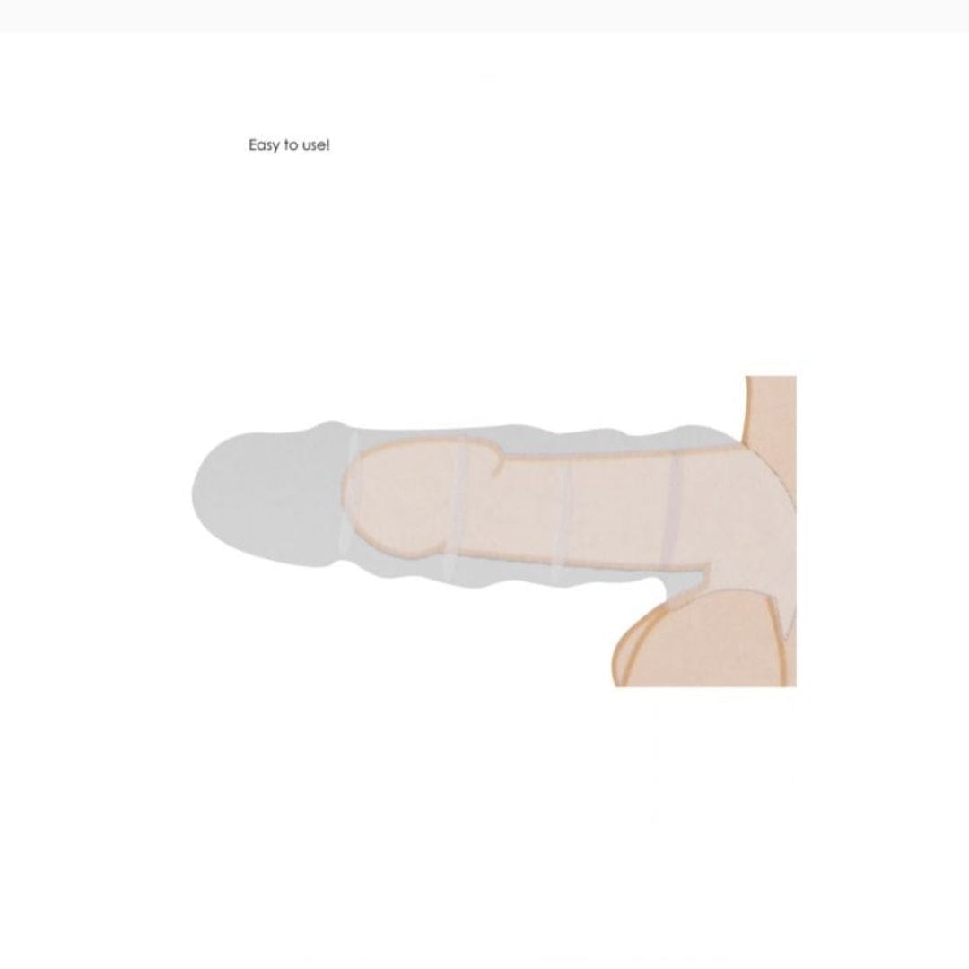 Real Rock Real Rock Penis Sleeve 8" (Flesh)