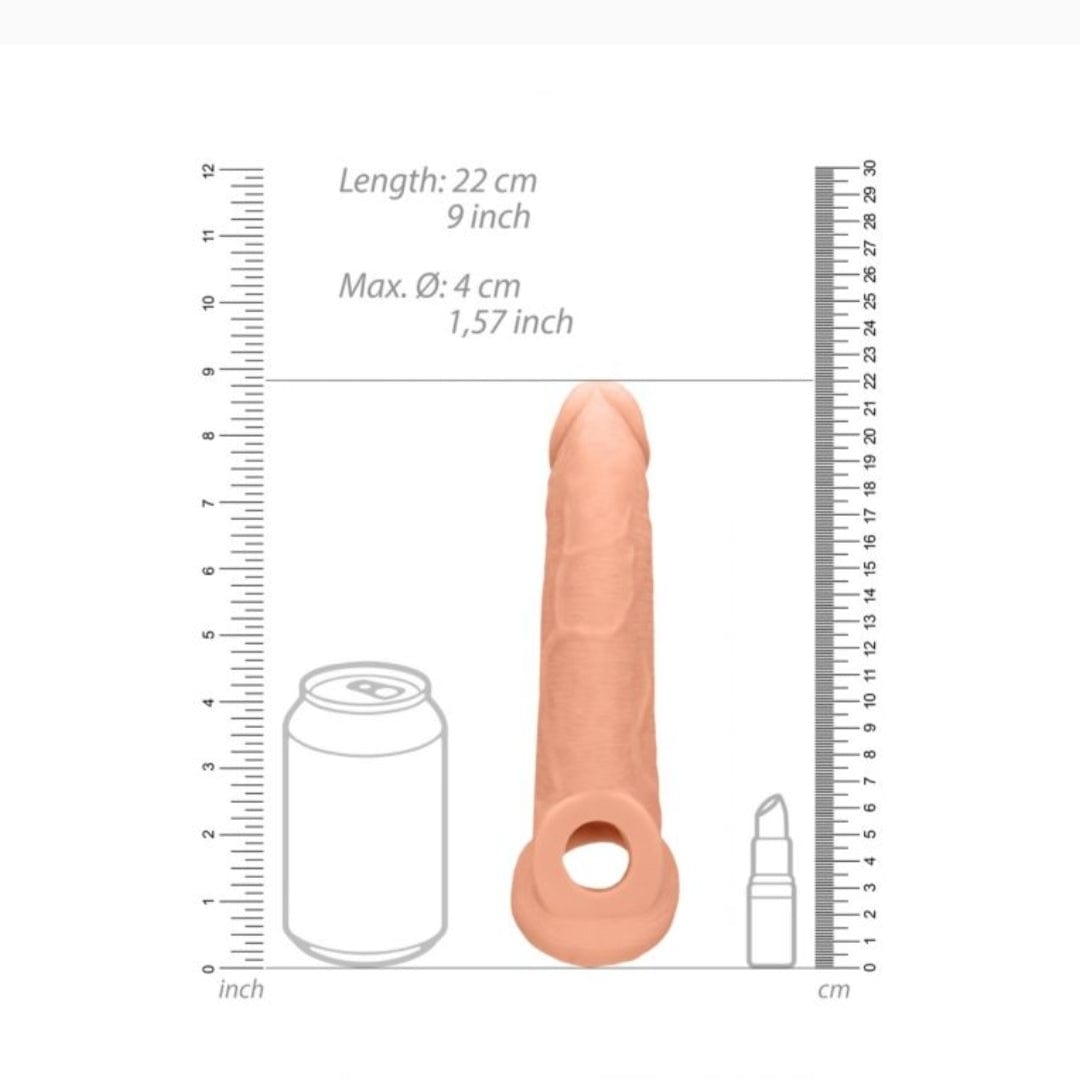 Real Rock Real Rock Penis Sleeve 9" (Flesh)