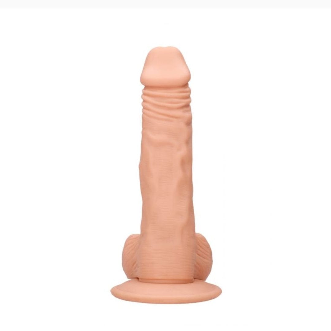 Real Rock Real Rock Silicone Dildo With Balls 10" (Flesh)