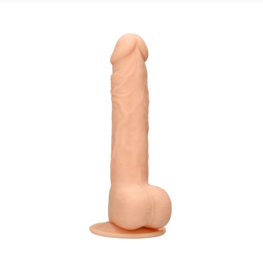 Real Rock Real Rock Silicone Dildo With Balls 9.5" (Flesh)