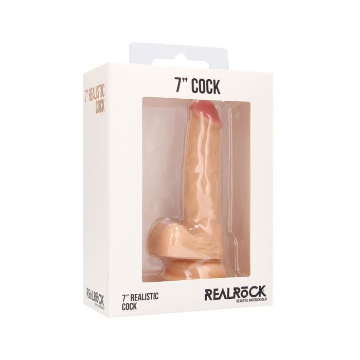 Real Rock - Realistic Suction Cup Dildo With Balls | 7 inches Real Rock - For Me To Love