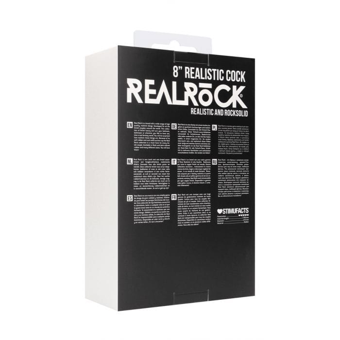 Real Rock - Realistic Suction Cup Dildo With Scrotum | 8 inches Real Rock - For Me To Love
