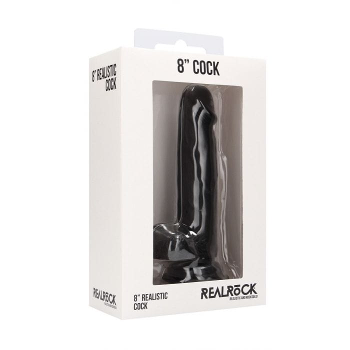 Real Rock - Realistic Suction Cup Dildo With Scrotum | 8 inches Real Rock - For Me To Love