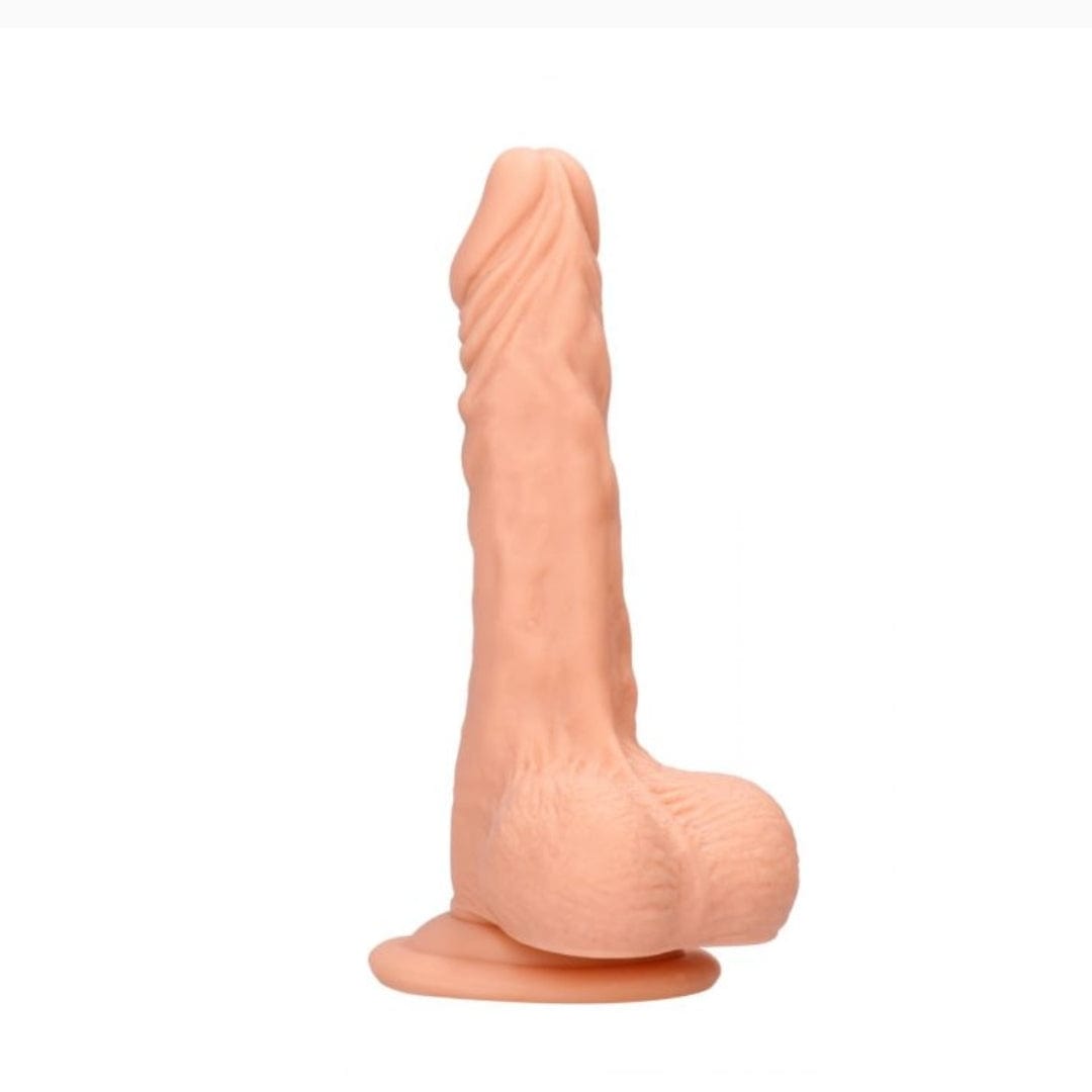 Real Rock Silicone Dildo With Balls 10" (Flesh) Real Rock - For Me To Love