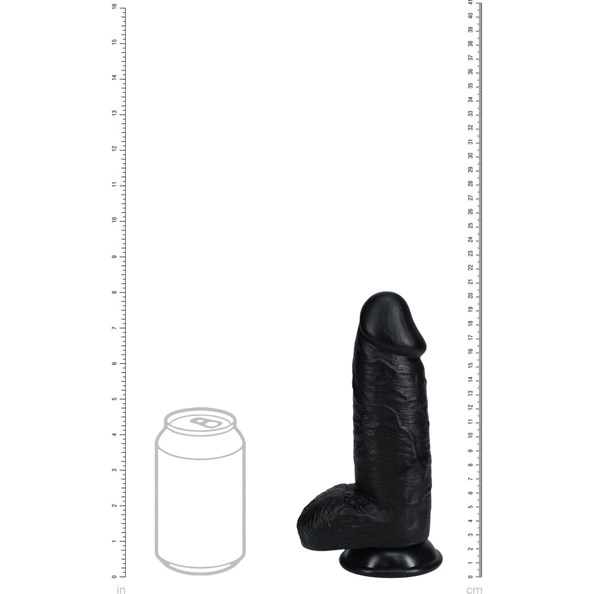 RealRock - Extra Thick Realistic Dildo with Balls | 8 Inch Real Rock - For Me To Love