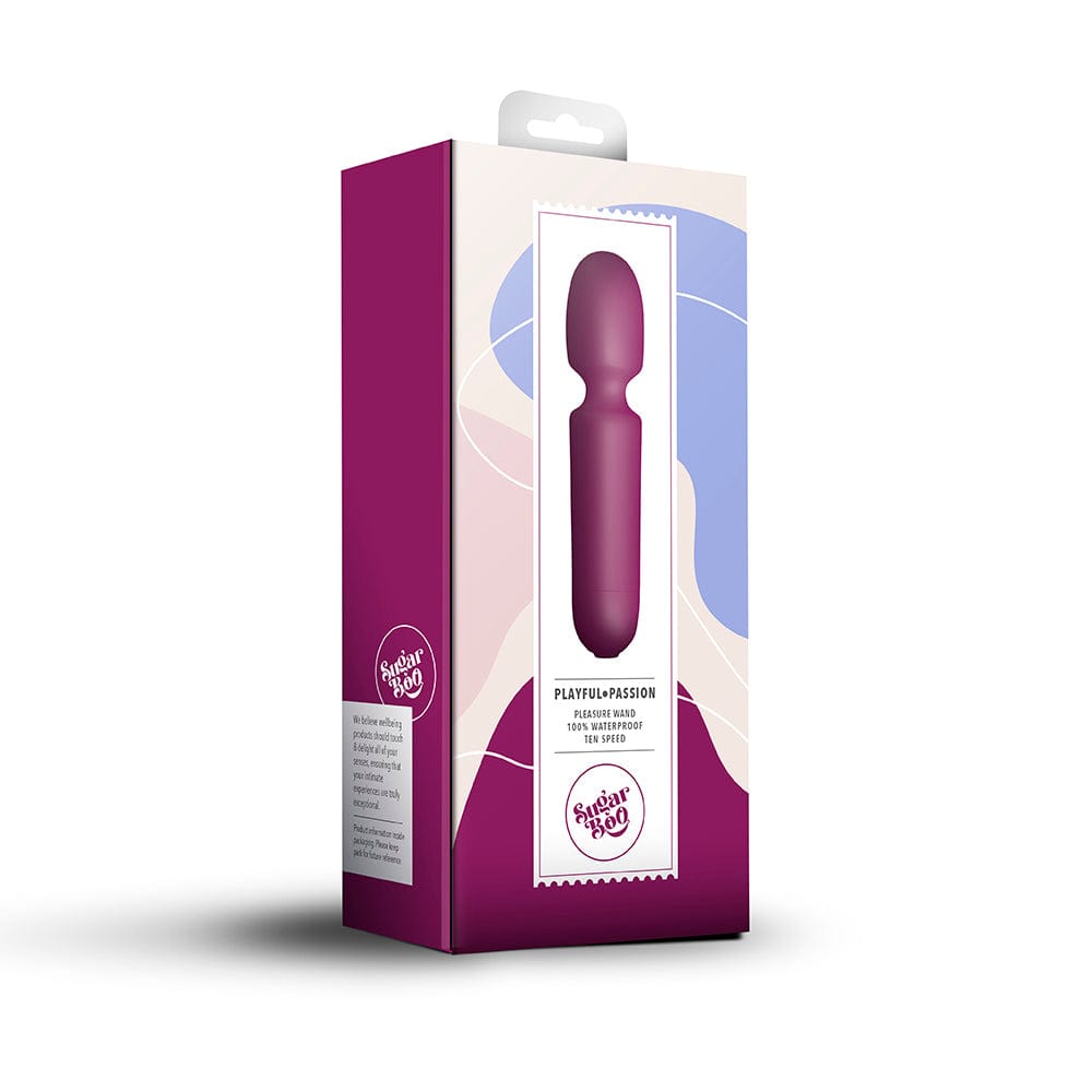 Rocks off Rocks Off Sugar Boo Playful Passion Pleasure Mini Wand - Burgundy