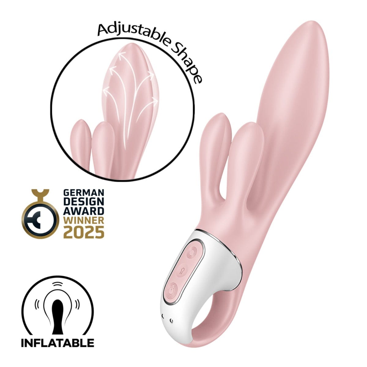 Satisfyer - Air Pump Bunny 3 Inflatable Vibe | Rose Satisfyer - For Me To Love