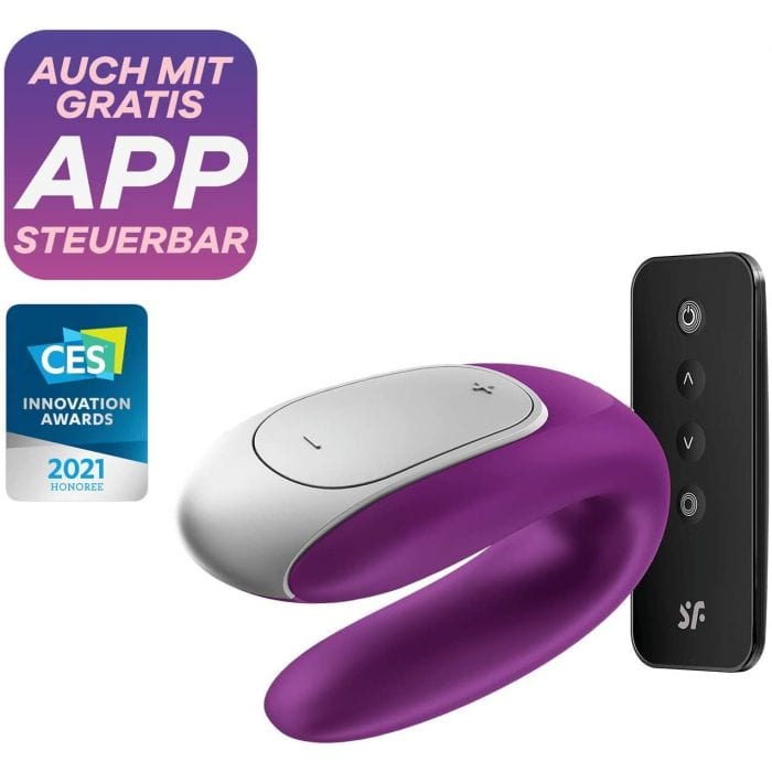 Satisfyer App Enabled Double Fun - Violet Satisfyer - For Me To Love