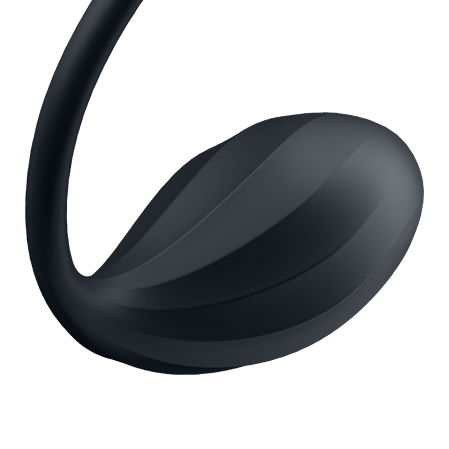 Satisfyer - Black Ribbed Petal Connect with Remote | Wearable Panty Vibe Satisfyer - For Me To Love