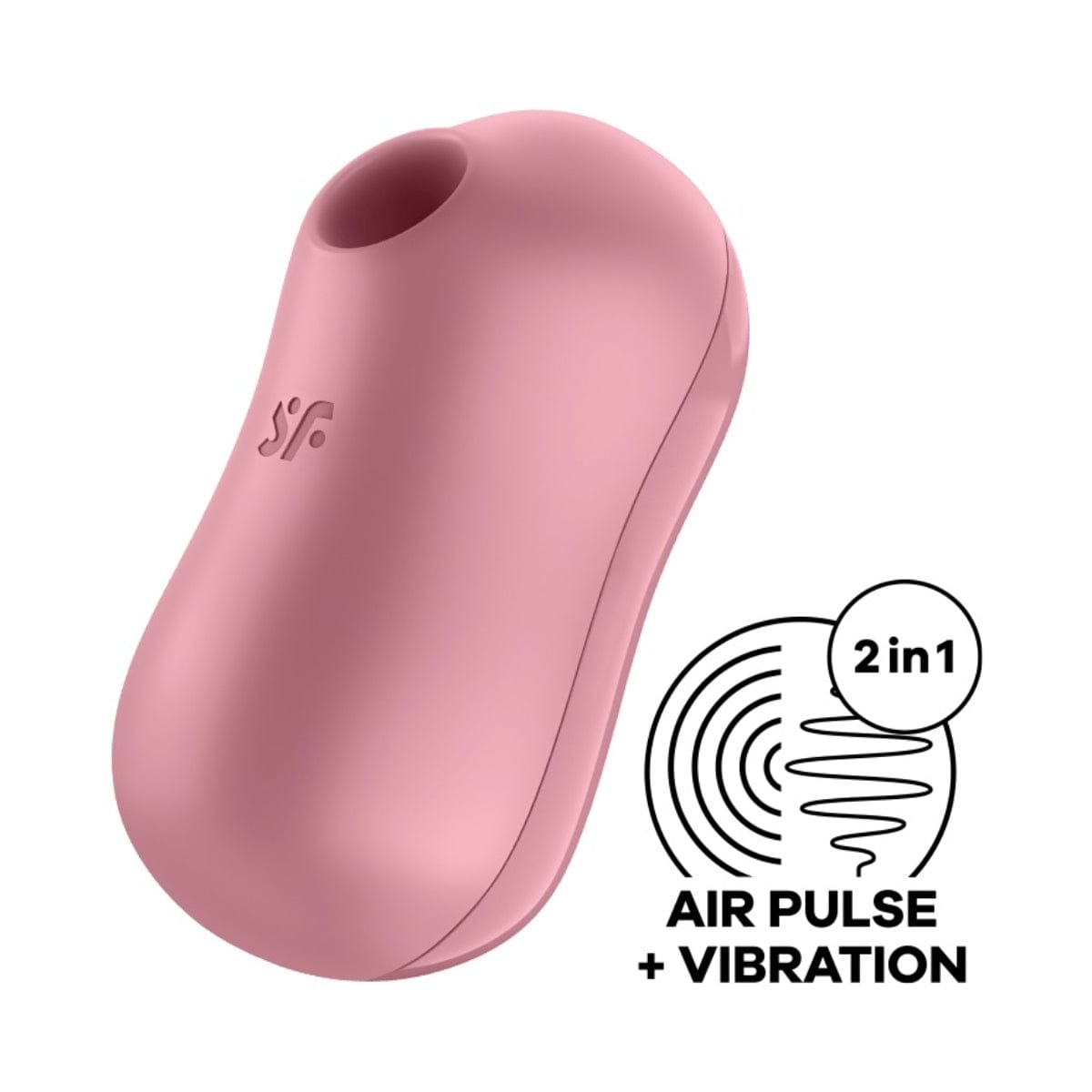 Satisfyer Cotton Candy Air Pulse Vibrator Light Red Satisfyer - For Me To Love