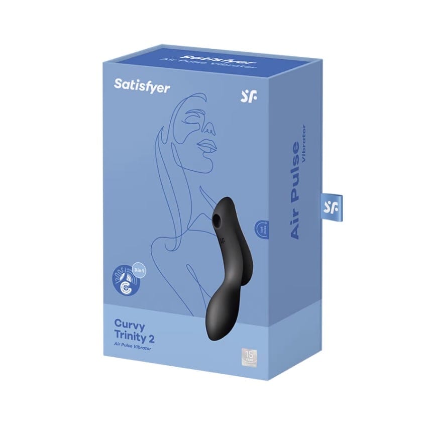 Satisfyer Curvy Trinity 2 Vibrator - Black Satisfyer - For Me To Love