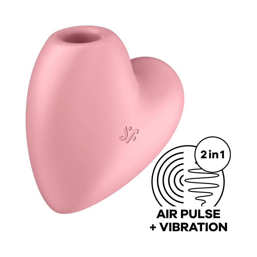 Satisfyer - Cutie Heart Double Air Pulse Vibrator | Light Red Satisfyer - For Me To Love