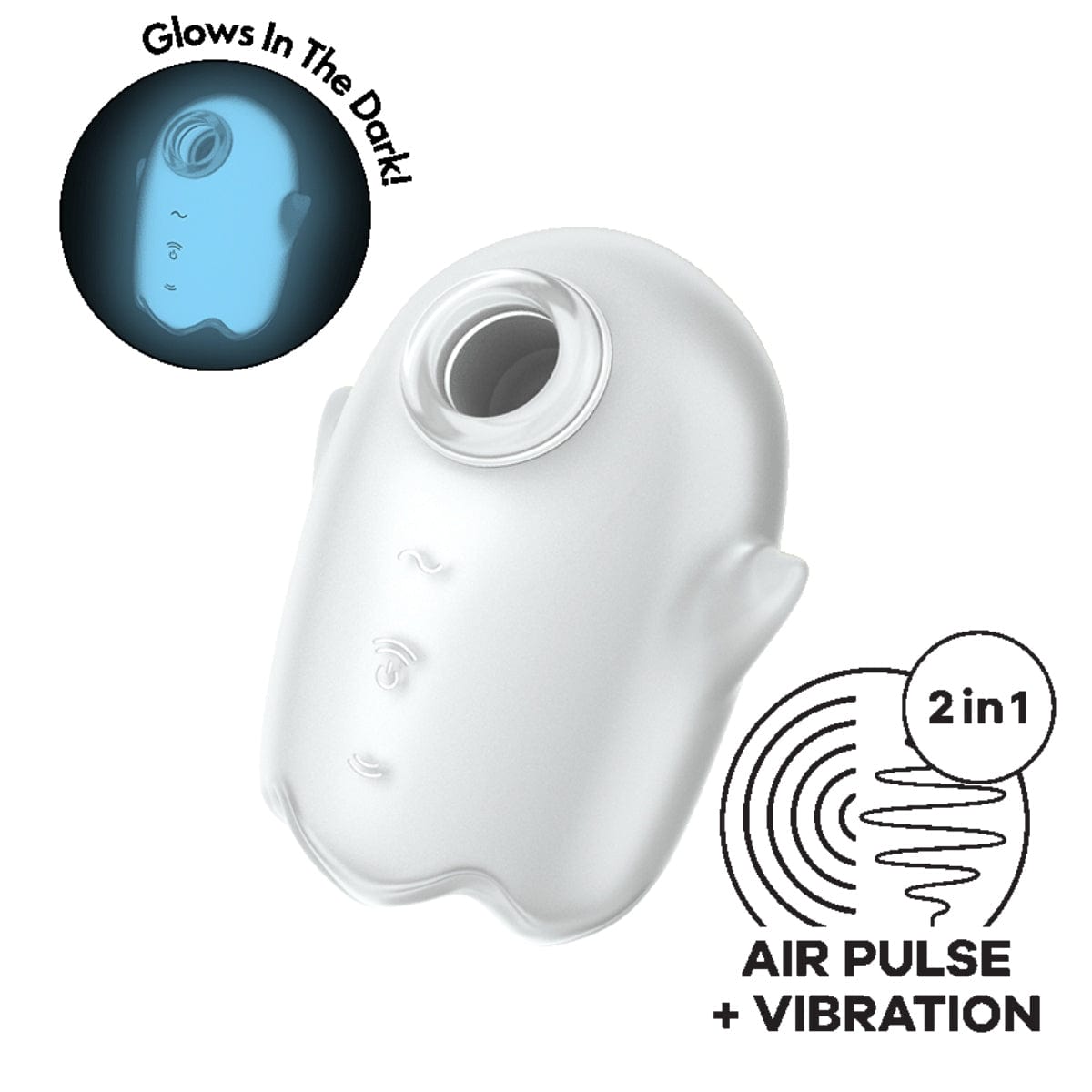 Satisfyer - Glowing Ghost Clitoral Suction Vibrator | USB Rechargeable Satisfyer - For Me To Love