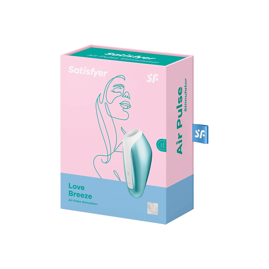 Satisfyer Love Breeze Air-Pulse Clitoris Stimulator Ice Blue - USB Rechargeable Satisfyer - For Me To Love