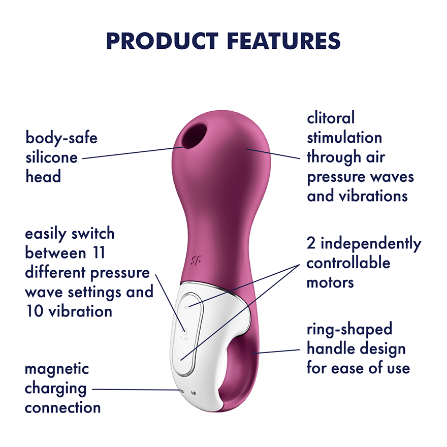 Satisfyer - Lucky Libra Airpulse Vibrator | Berry Satisfyer - For Me To Love