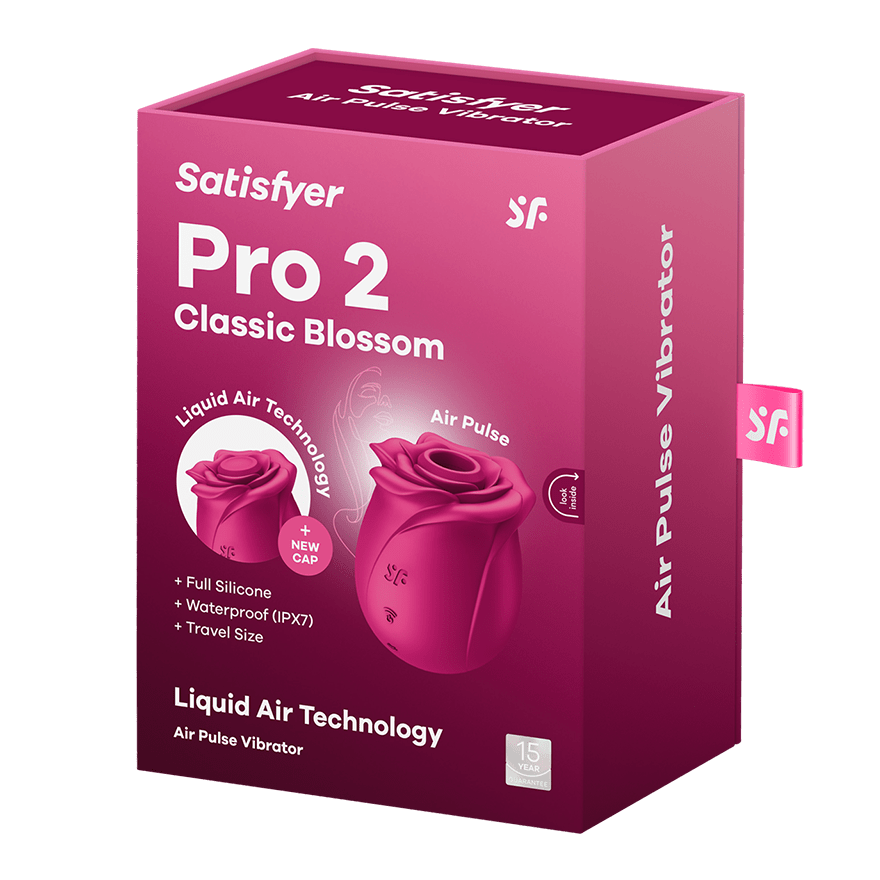 Satisfyer - Pro 2 Classic Rose Suction Vibe with Liquid Air Pulse Technology Satisfyer - For Me To Love