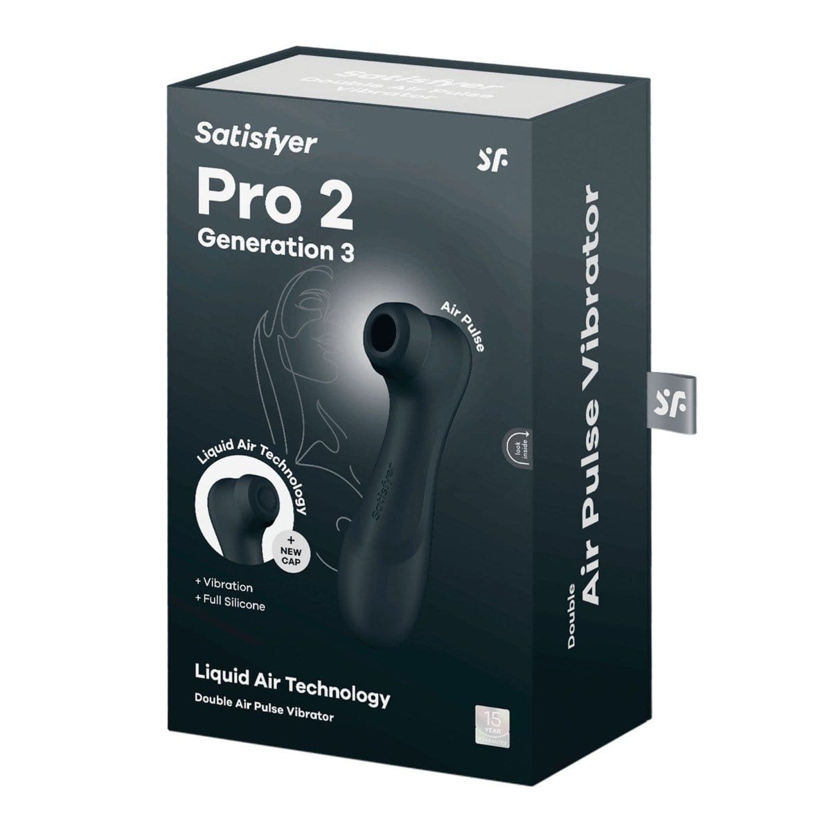 Satisfyer - Pro 2 Generation 3 with Liquid Air | Choice of 3 Colours Black Satisfyer - For Me To Love