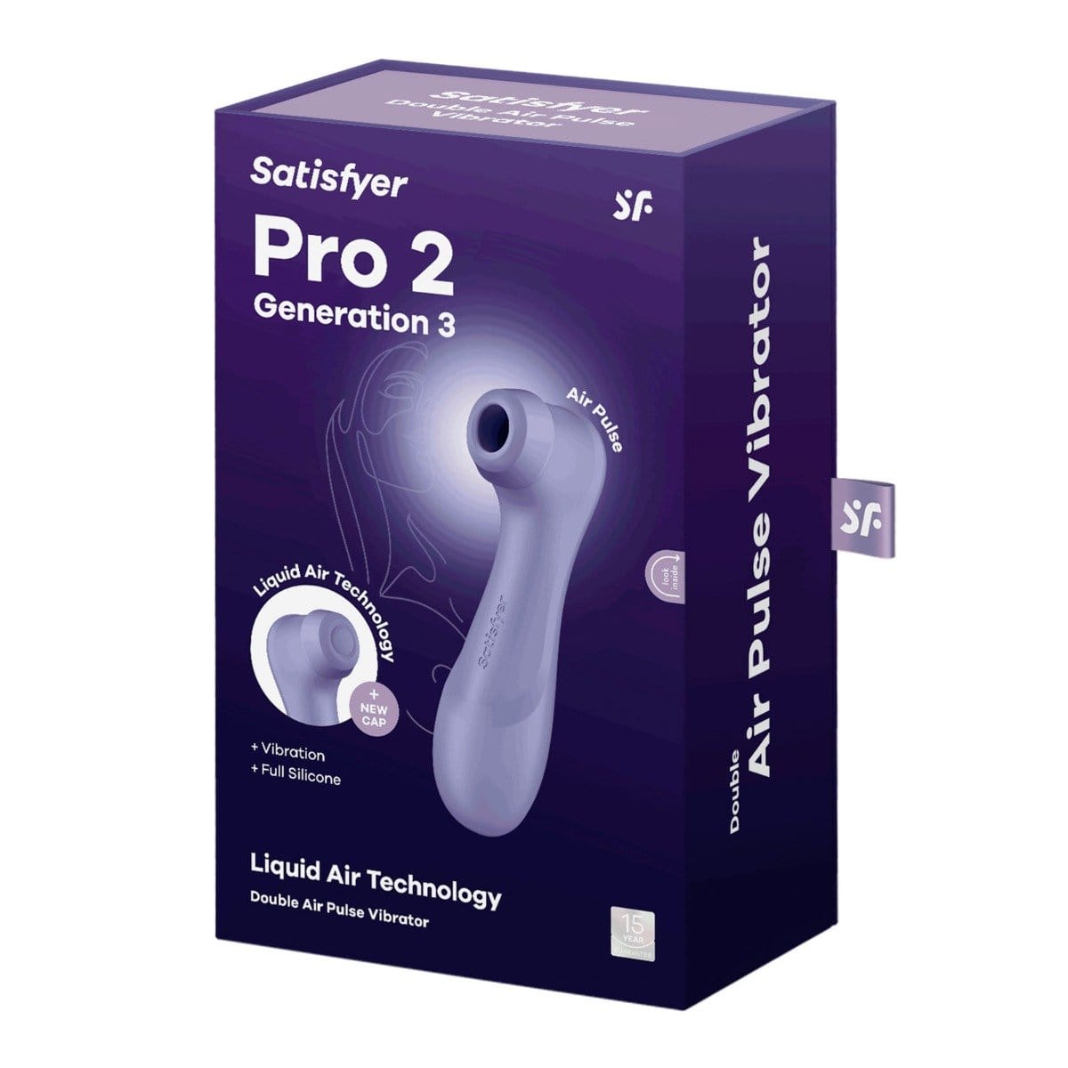 Satisfyer - Pro 2 Generation 3 with Liquid Air | Choice of 3 Colours Violet Satisfyer - For Me To Love