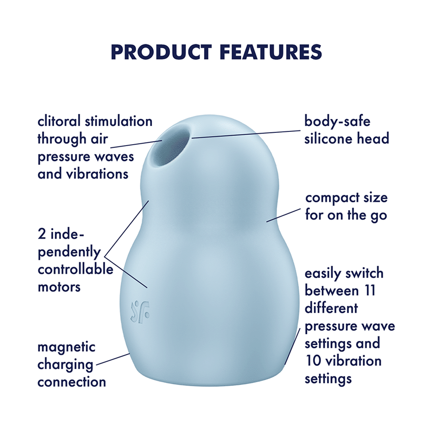 Satisfyer - Pro To Go 1 | Clitoral Air Pulse Vibrator - Choice of 3 Colours Satisfyer - For Me To Love