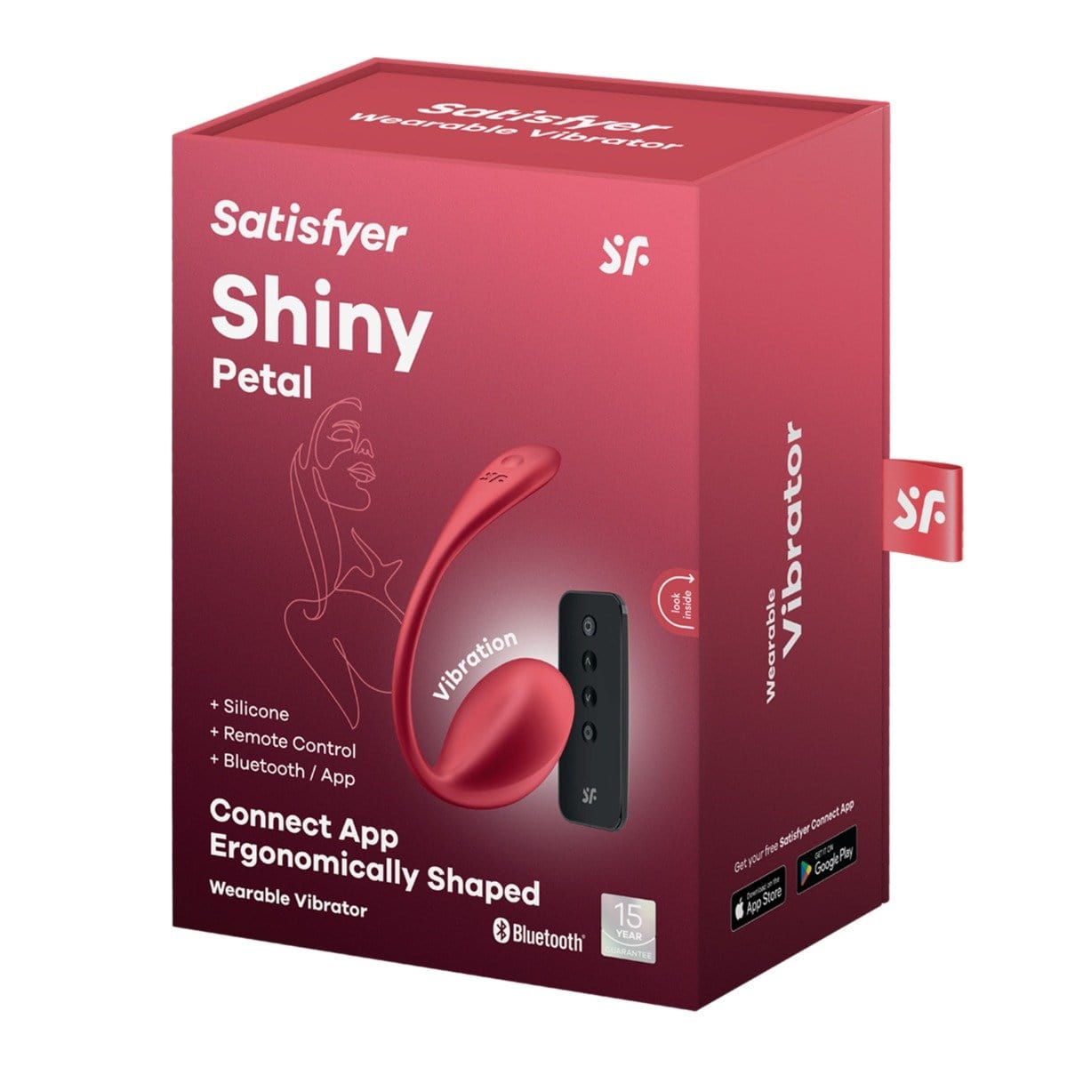 Satisfyer - Red Petal Connect with Remote | Wearable Panty Vibe Satisfyer - For Me To Love