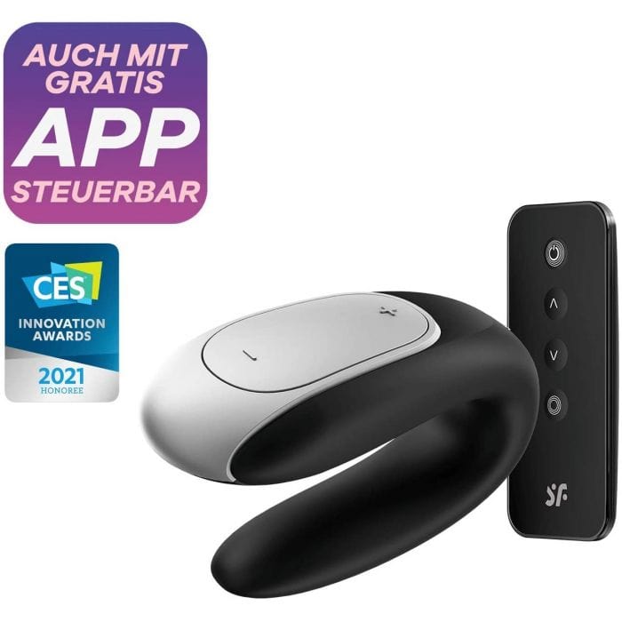 Satisfyer Satisfyer App Enabled Double Fun - Black